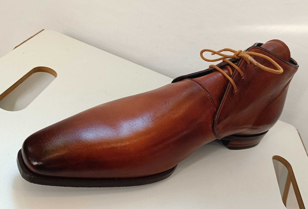 Ghete de lux 43.5 44 GREVE NOI lucrate manual piele natural
