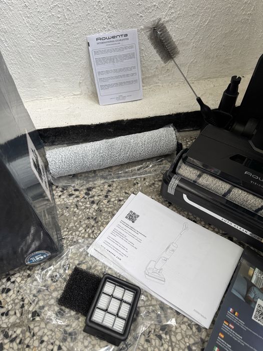 Вертикална Безжична Прахосмукачка за Сухо и Мокро Почистване Rowenta X-Clean 5 (GZ5555EE) Самопочистване и 50 мин, 170W!