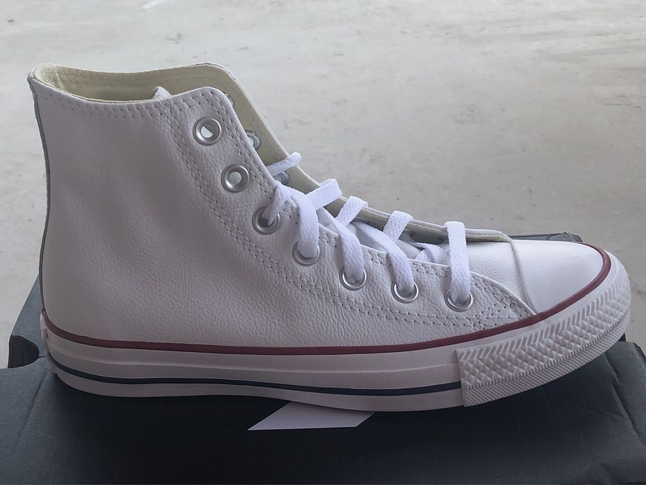 Converse бели кожени