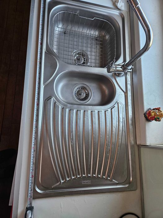 кухненска мивка FRANKE с допълнително корито за зеленчуци 100/50 см