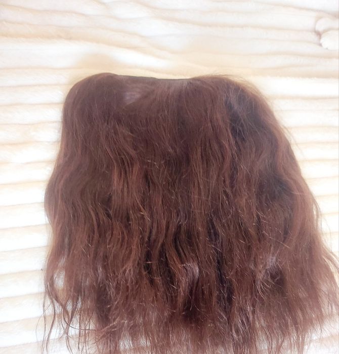 Естествена коса   на клипси