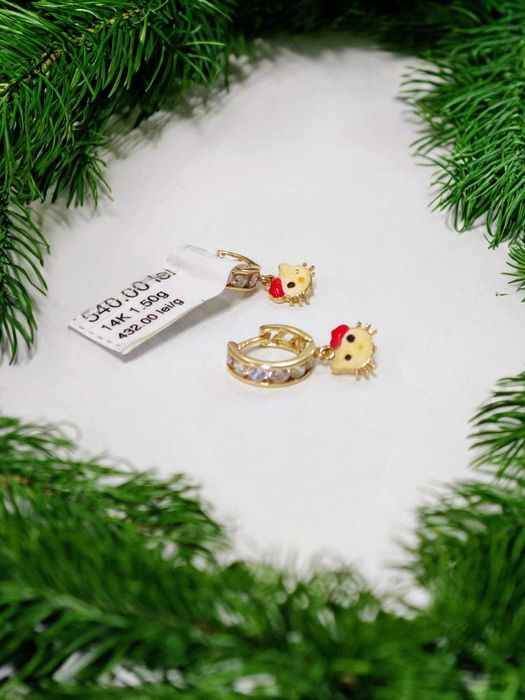 Cercei 14k,pentru copii, 1.50gr (AG.21)