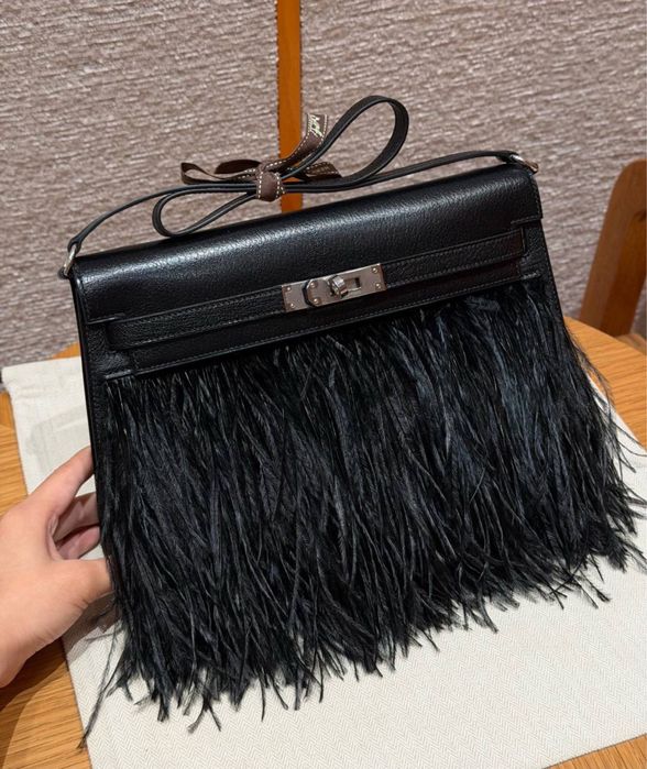 Geanta Hermes Kelly Elan Folie Chevre 27