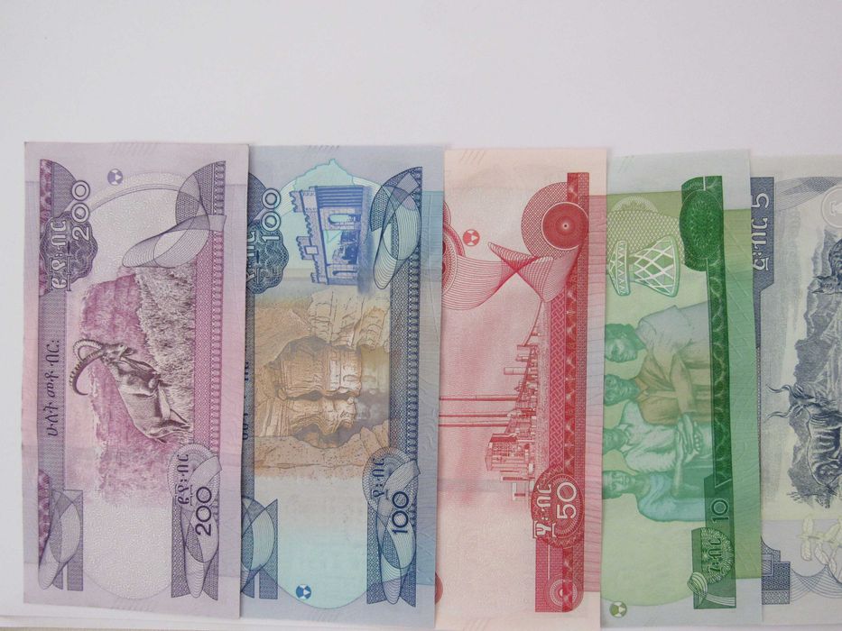 Пълен сет 5,10,20,50,100 и 200 бира-Етиопия, 2020, UNC