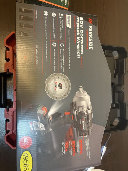 Нов Акумулаторен ударен гайковерт Parkside 1900nM