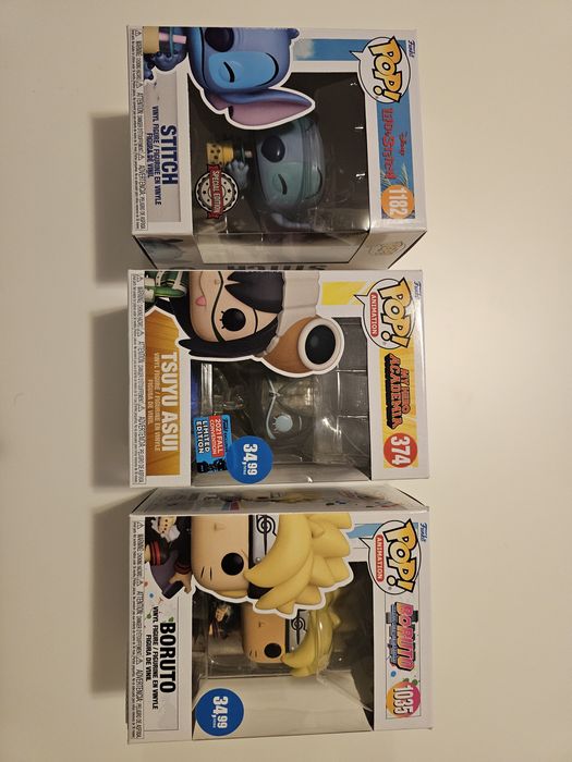 Уникални перфектни Funko Pop фигурки Stitch, My Hero Academia, Boruto