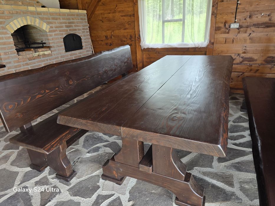 Set Terasă Premium din Lemn Masiv (Brad) – 2.5 Metri