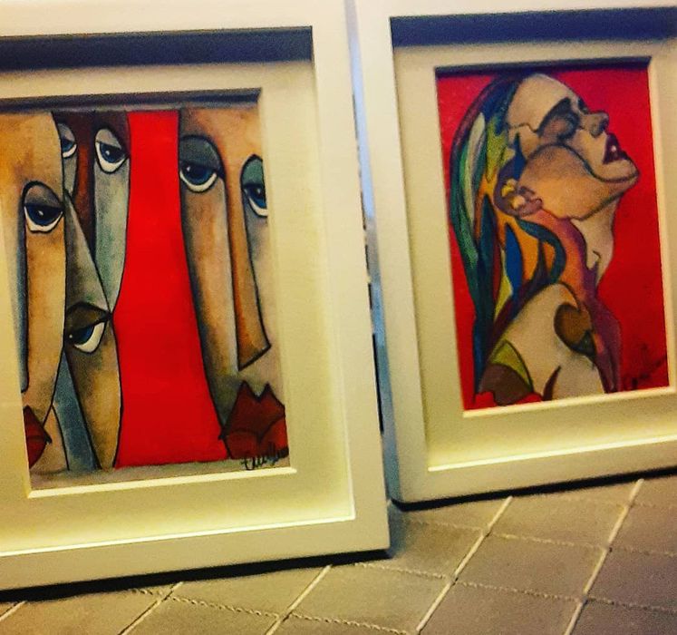 Картини масло ,смесена техника