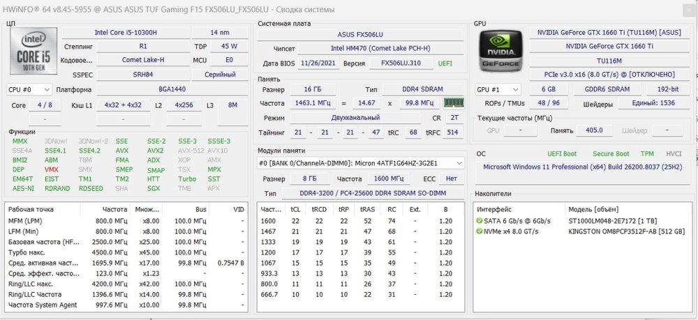 Продается игровой ноутбук Asus FX506