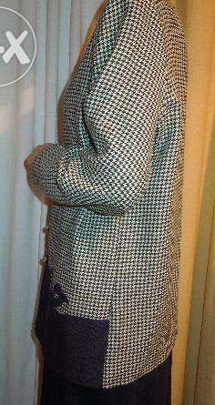 Taior pepit vernil cu bleu - marin, brodat, model deosebit.