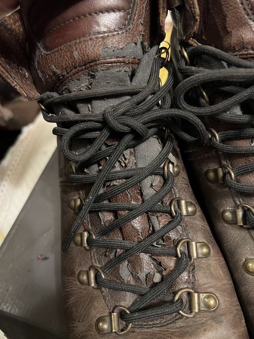 Ghete din piele foarte Uzate