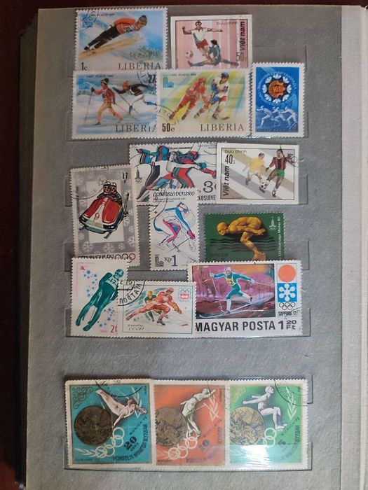 Марки почтовые с тематикой "СПОРТ"