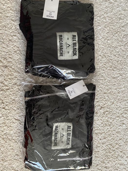 Pantalon si bluza Asimetrix -  All Black by Macanache