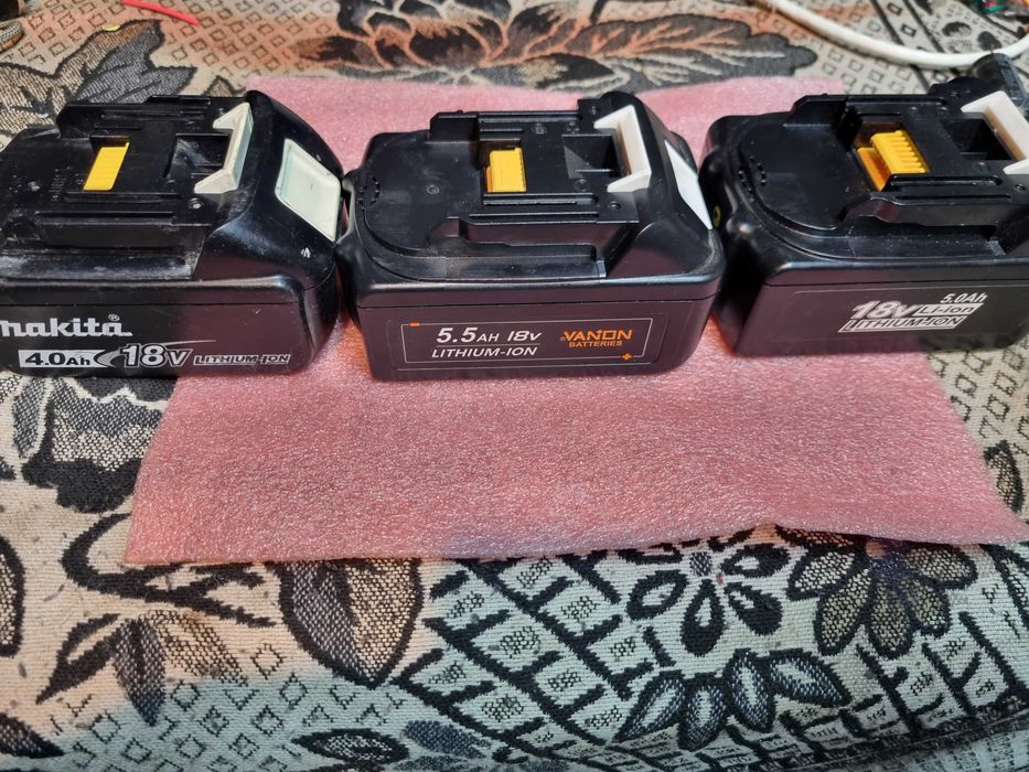 Baterie Makita 18 volti 6 ah,5ah.3ah/5,5ah