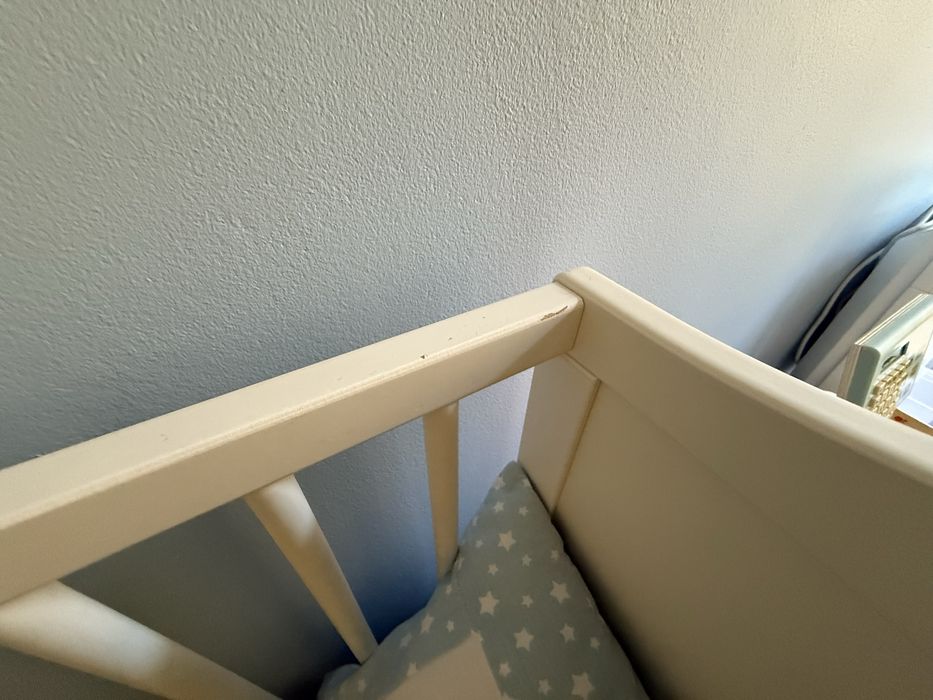 Бебешка дървена кошара ИКЕА с матрак 60/120