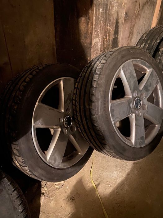 Jante 5x112 cu caucicuri de vara