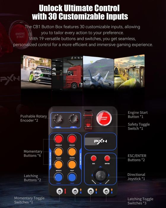 Panou control lateral gaming PXN CB1