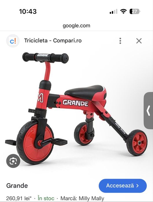 Blicileta tricicleta