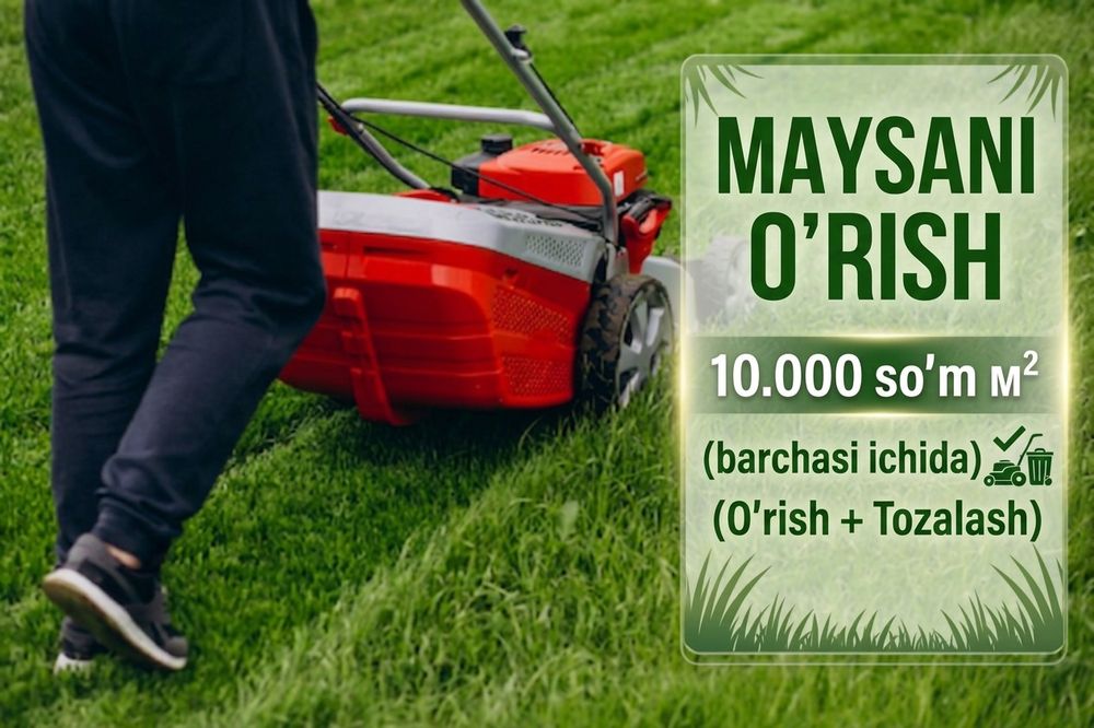 Daraxtlar va gazon kesish. Kaltalash. Shakil berish. Tozalash