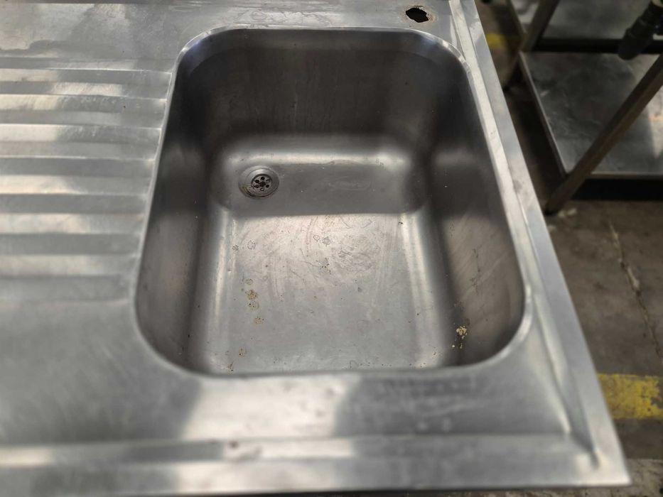 Професионална мивка алпака с дясно корито