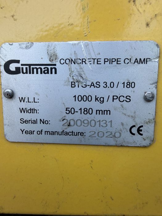 Clesti pentru ridicat tub beton GUTMAN 50-180 mm