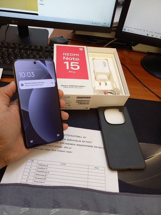 Redmi note 15pro 12/256gb yangi iwlawi zur aybi yuq tozza telefon