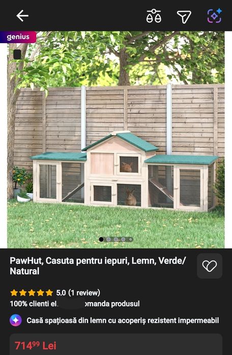 Cusca iepuri,casuta animale