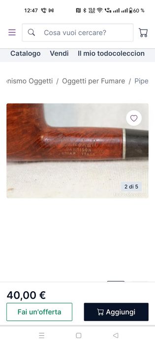 Pipa whitehall Garison Italy originala