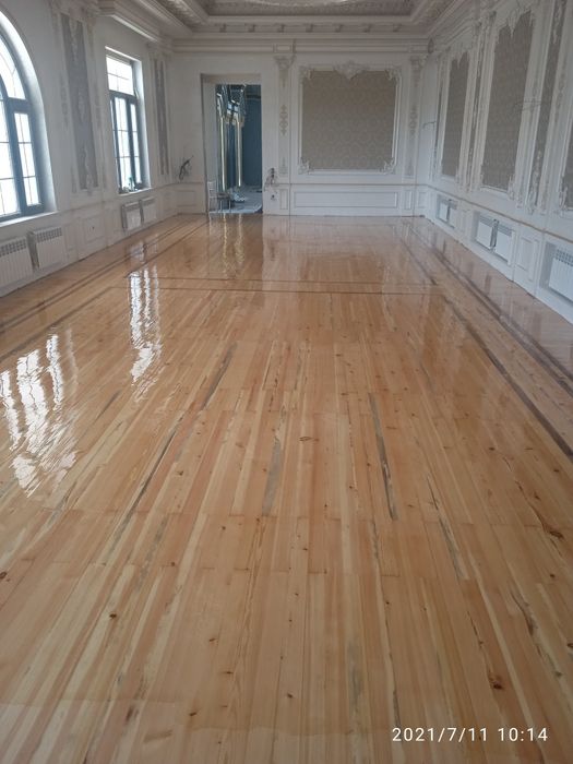 Шлифовка пол паркет ламинат палубни пол