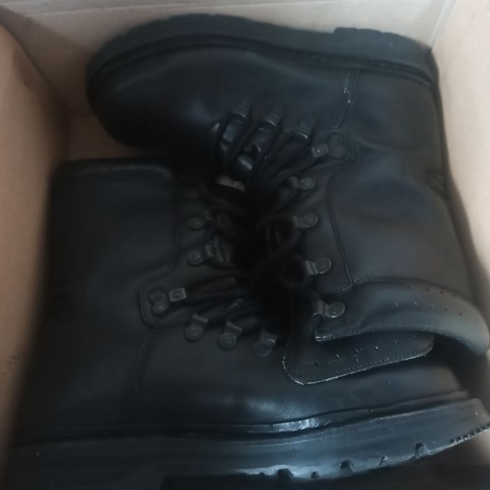 Bocanci militari piele negri