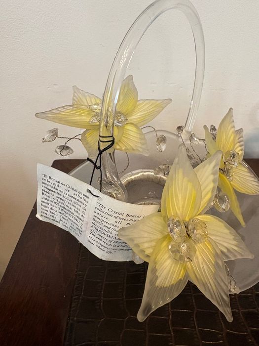 Бонзай от кристали Swarovski и сребърна нишка