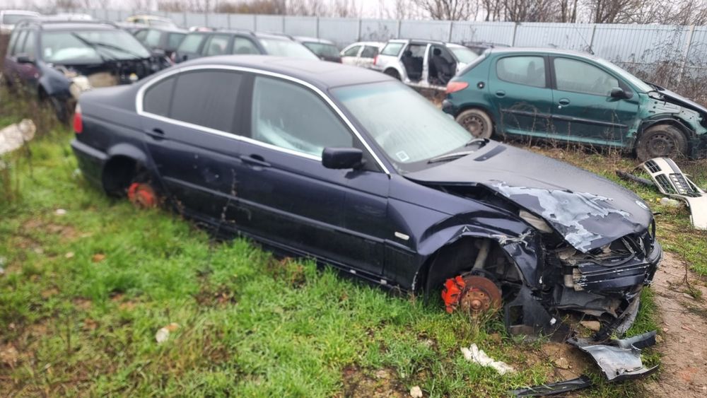 Bmw e46 320i motor usi portbagaj far stopuri oglinda aripa bara spate usa oglinda faruri cutie viteze grup fuzeta Scaune interior alternator electromo