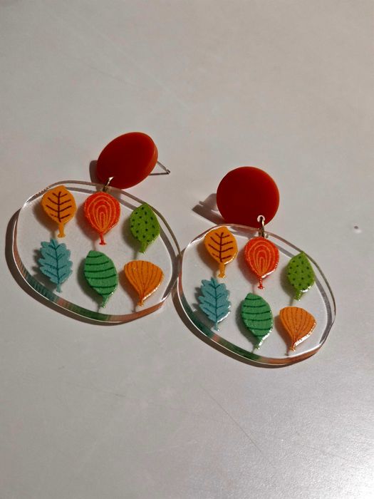 Обици и гривна -ръчна изработка