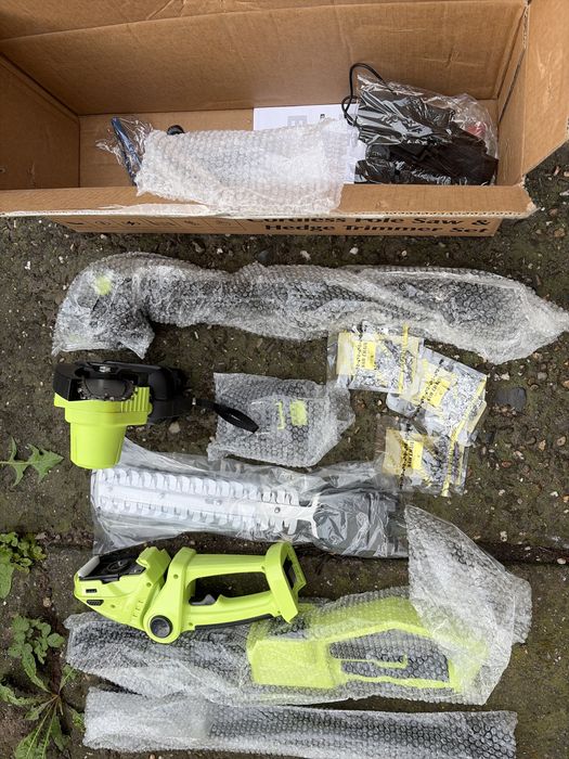 Motocoasa fara fir multifunctionala 4 in 1 drujba trimmer gard viu 2 acumulatori