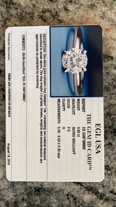 Табиғи брилиант сақина ( Америка)