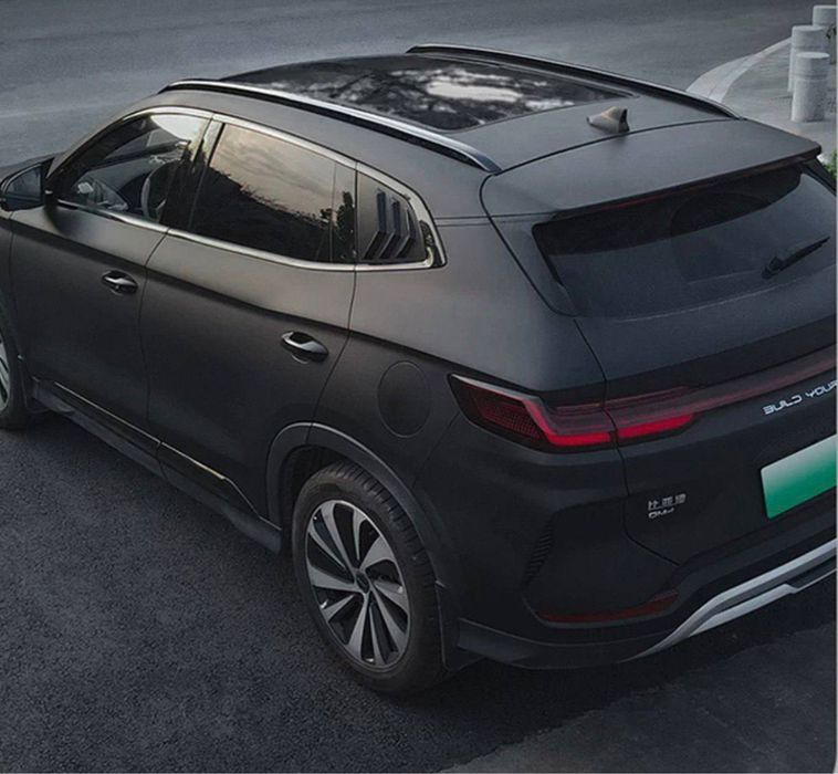 Черная глянцевая накладка на рога для BYD Song Plus/Champion