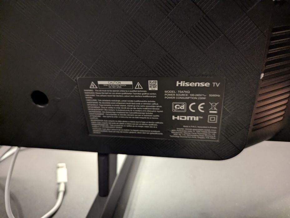 Televizor hisense 75" 4k qled