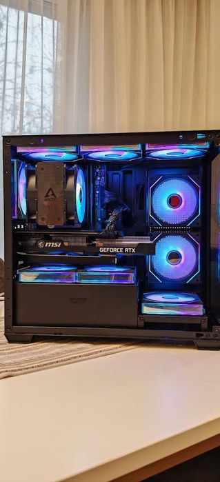 Мощнo Геймърско РС Intel I5 13500 14/20 Core/32Gb D5/1TB SSD/MSI 3070/Гаранция