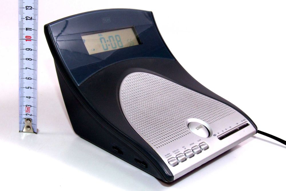 Radio Ceas Calendar TCM, Made in Germany, FM, forma deosebita, NOU