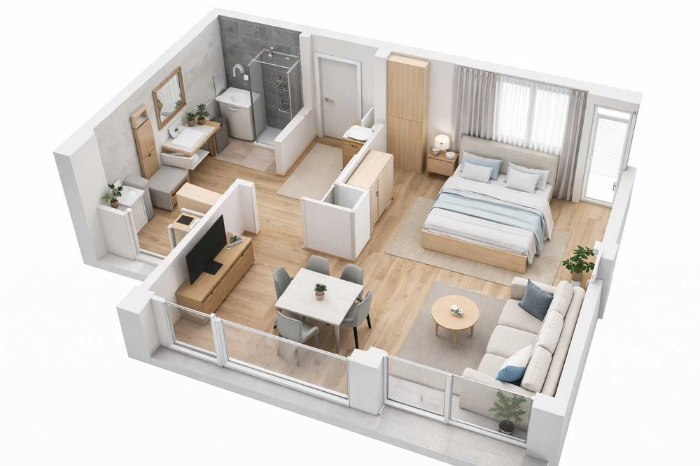 Двустаен апартамент в Кършияка