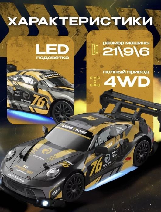 Дрифт машинка на радиоуправлении porsche