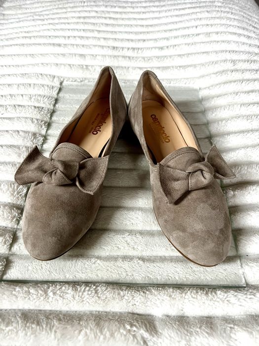 Pantofi piele naturală italienești bej roz