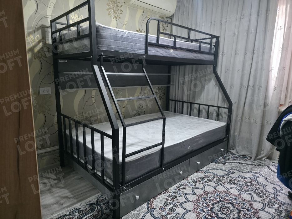 Детская кровать, Двухъярусная кровать, Bolalar kravati, ikki etajli