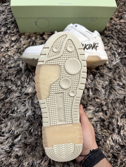 Adidasi off white albi low top