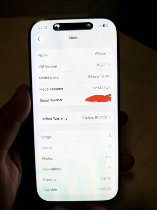 Iphone 16 pro 128 gb