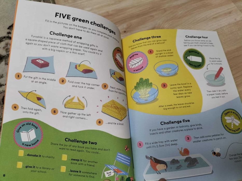 carte Usborne Think Green Activity Book