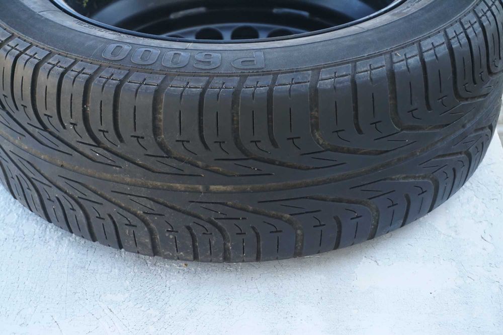 Оригинална Резервна Джанта и Оригинална Пластмасова Стойка за Mercedes W210 71/2x16H2/ET41/Гума Pirelli P6000 215/55/16/3мм Грайфер