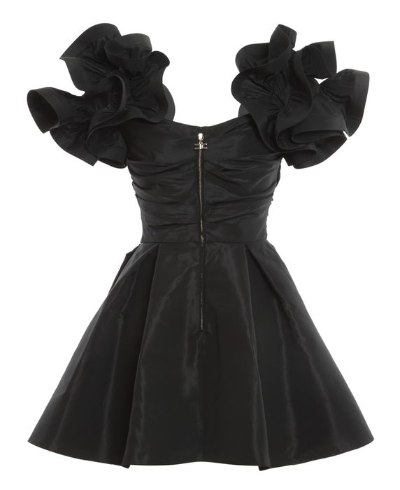 Elisabetta Franchi къса черна рокля