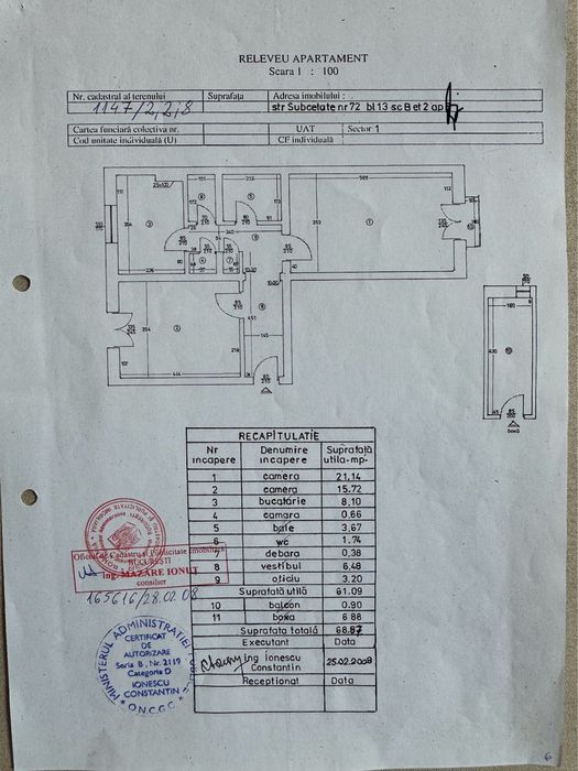 Apartament 2 camere 69mp Parc Bazilescu sector 1