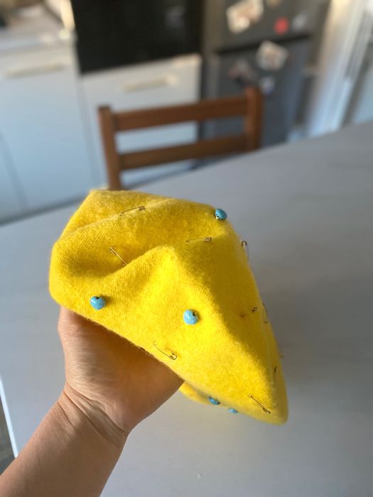 Bereta galbena handmade